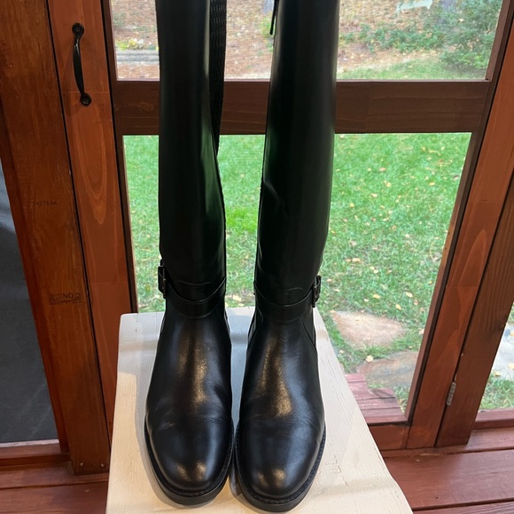 Cole Haan black leather riding boots, excellent condition, size 8.5 - Picture 3 of 9